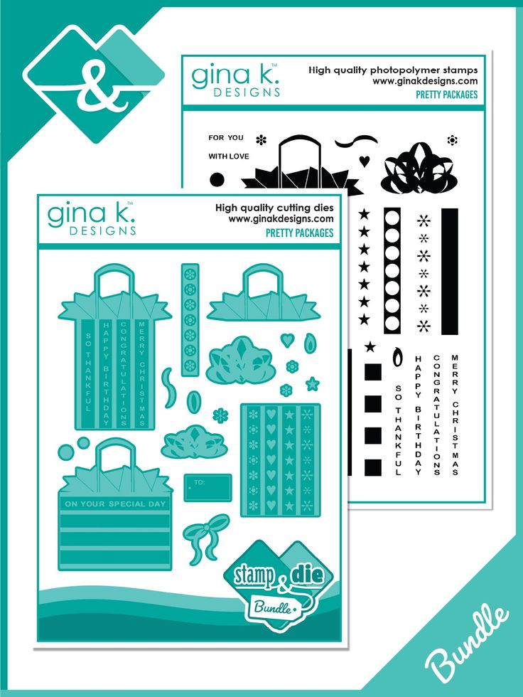 Pretty Packages Stamp & Die Bundle from Gina K Designs