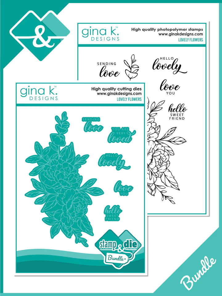Lovely Flowers Stamp & Die Bundle from Gina K Designs