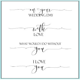 Scripty Love Mini Stamps