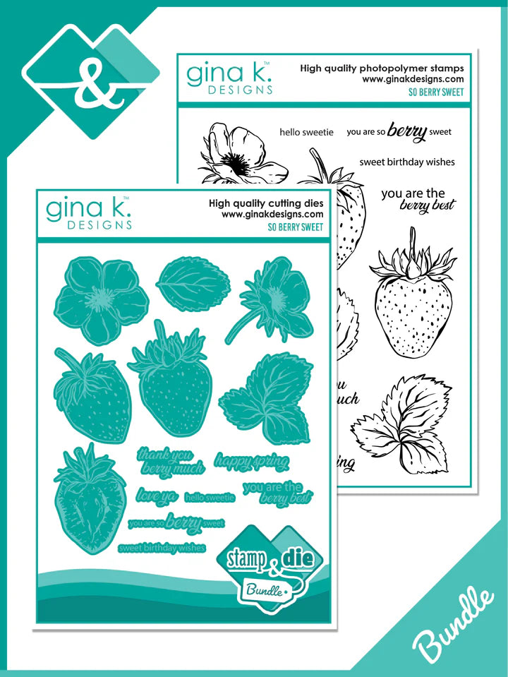 So Berry Sweet Stamp & Die Bundle from Gina K Designs