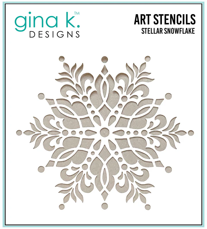 Stellar Snowflake Stencil from Gina K Designs