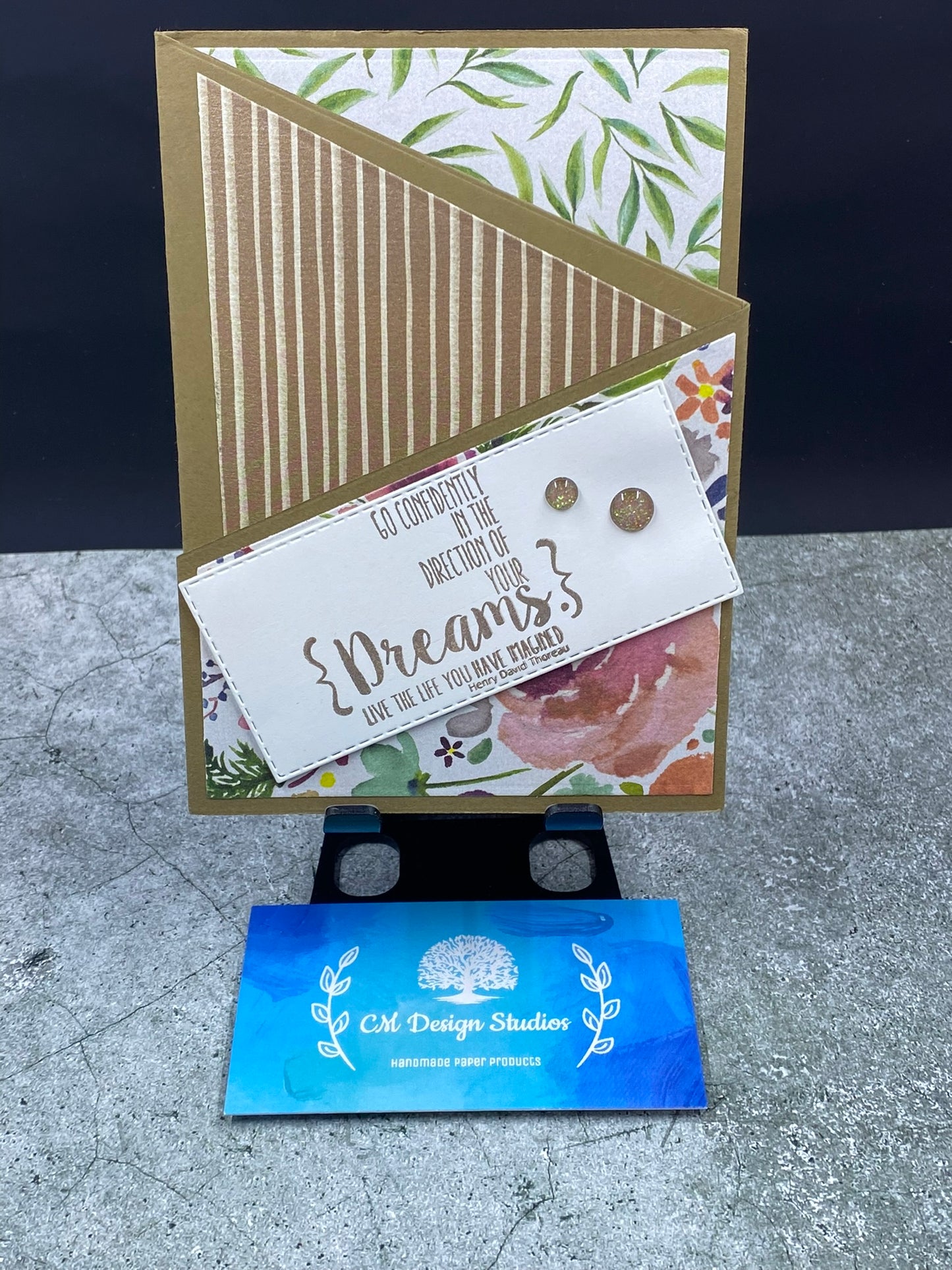 Dreams Fancy Fold Card - CM Design Studios