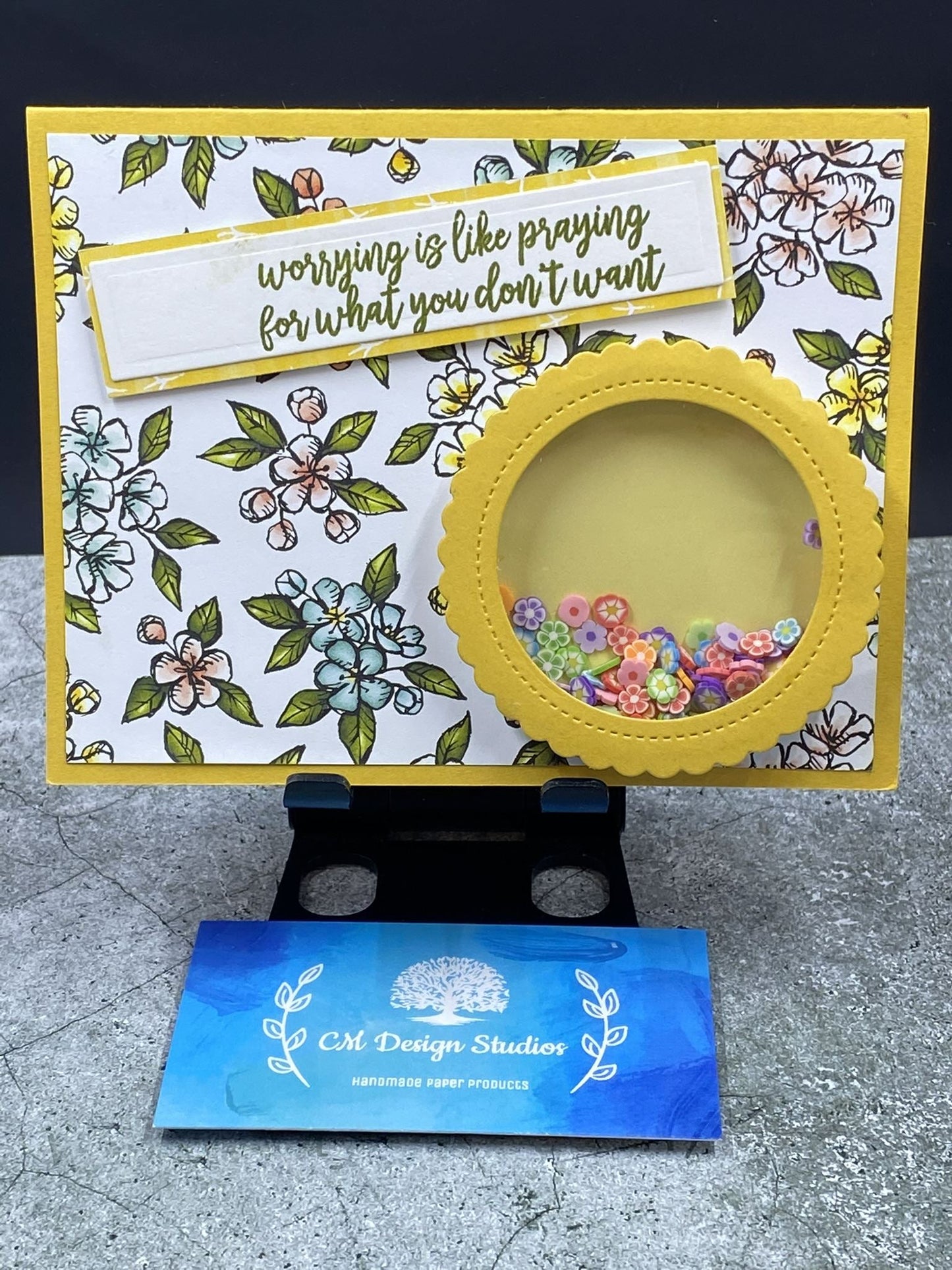 Encouragement Shaker Card