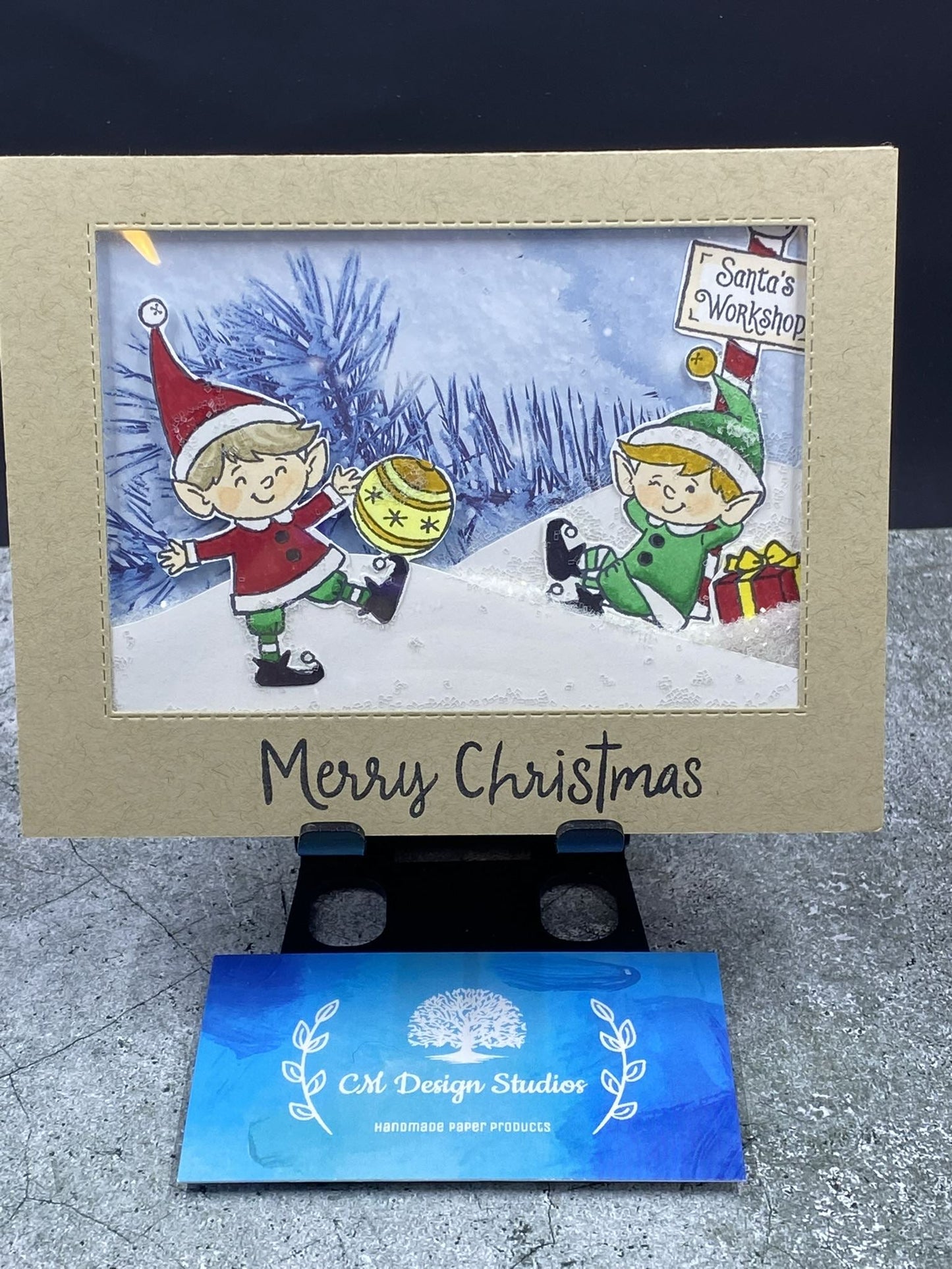 Merry Christmas Elves Card - CM Design Studios