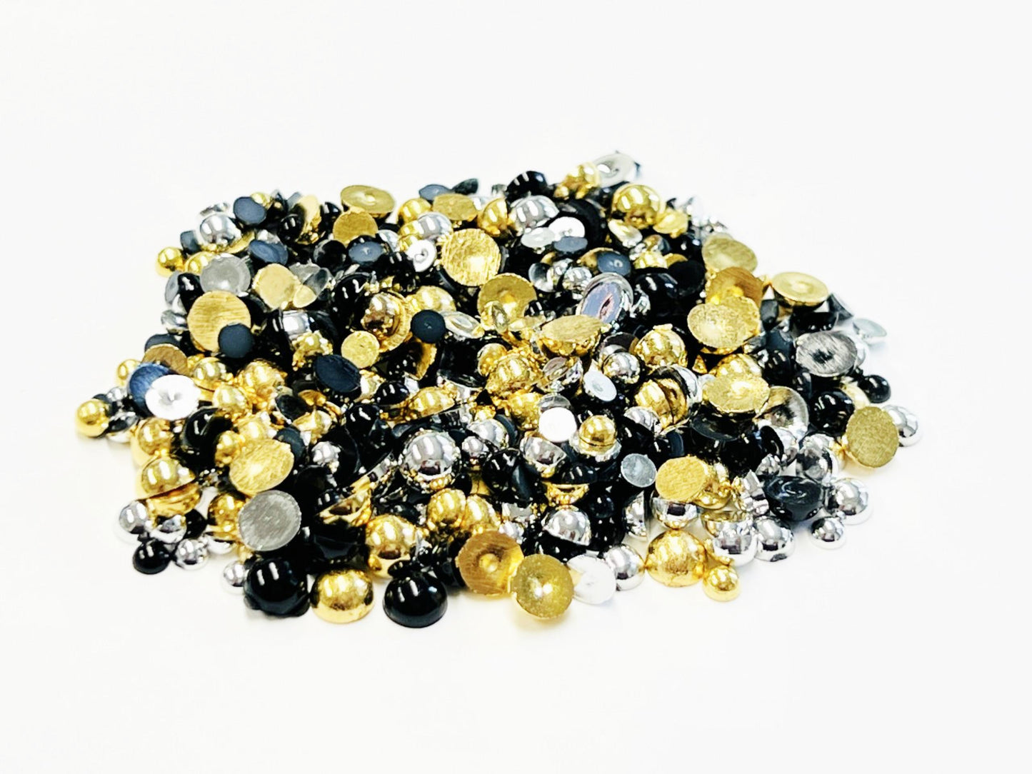 Black Gold and Silver Pearl Gems