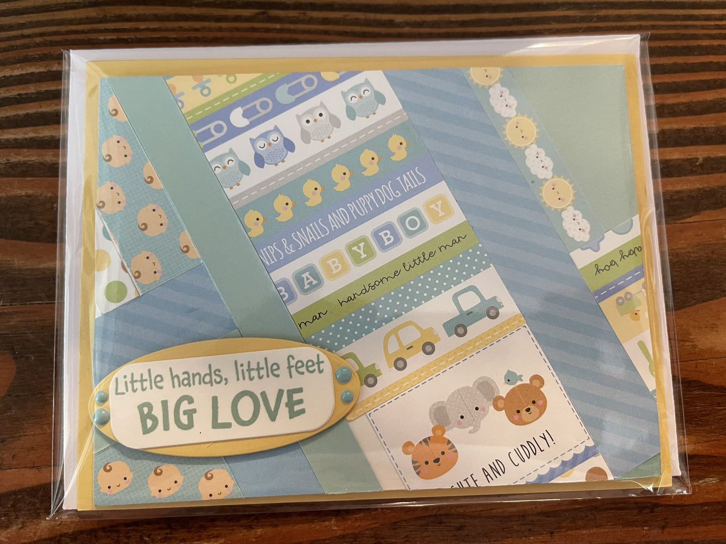 Little Hands, Little Feet Big Love - Multi Blue