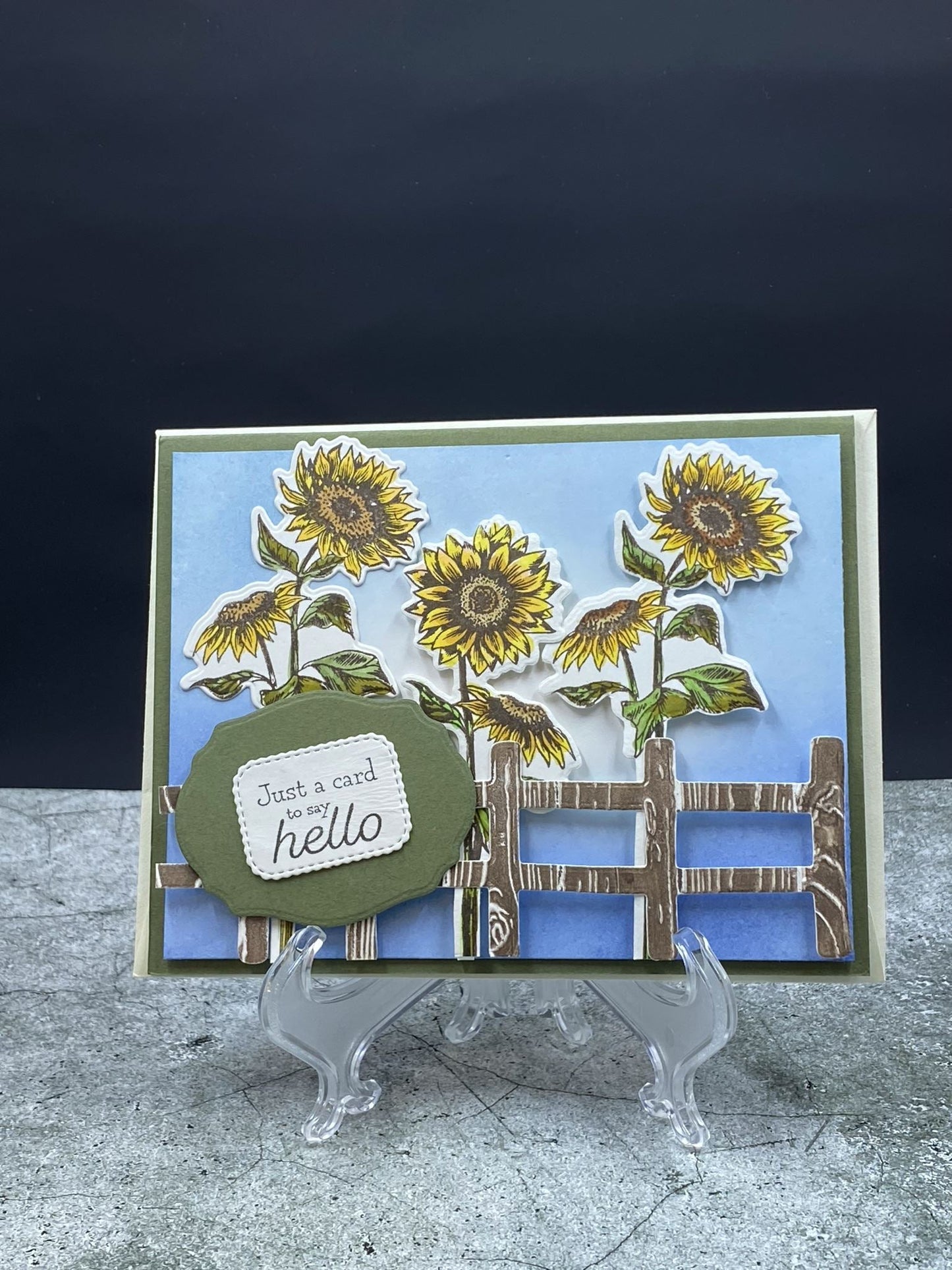 Just A Card To Say Hello - CM Design Studios