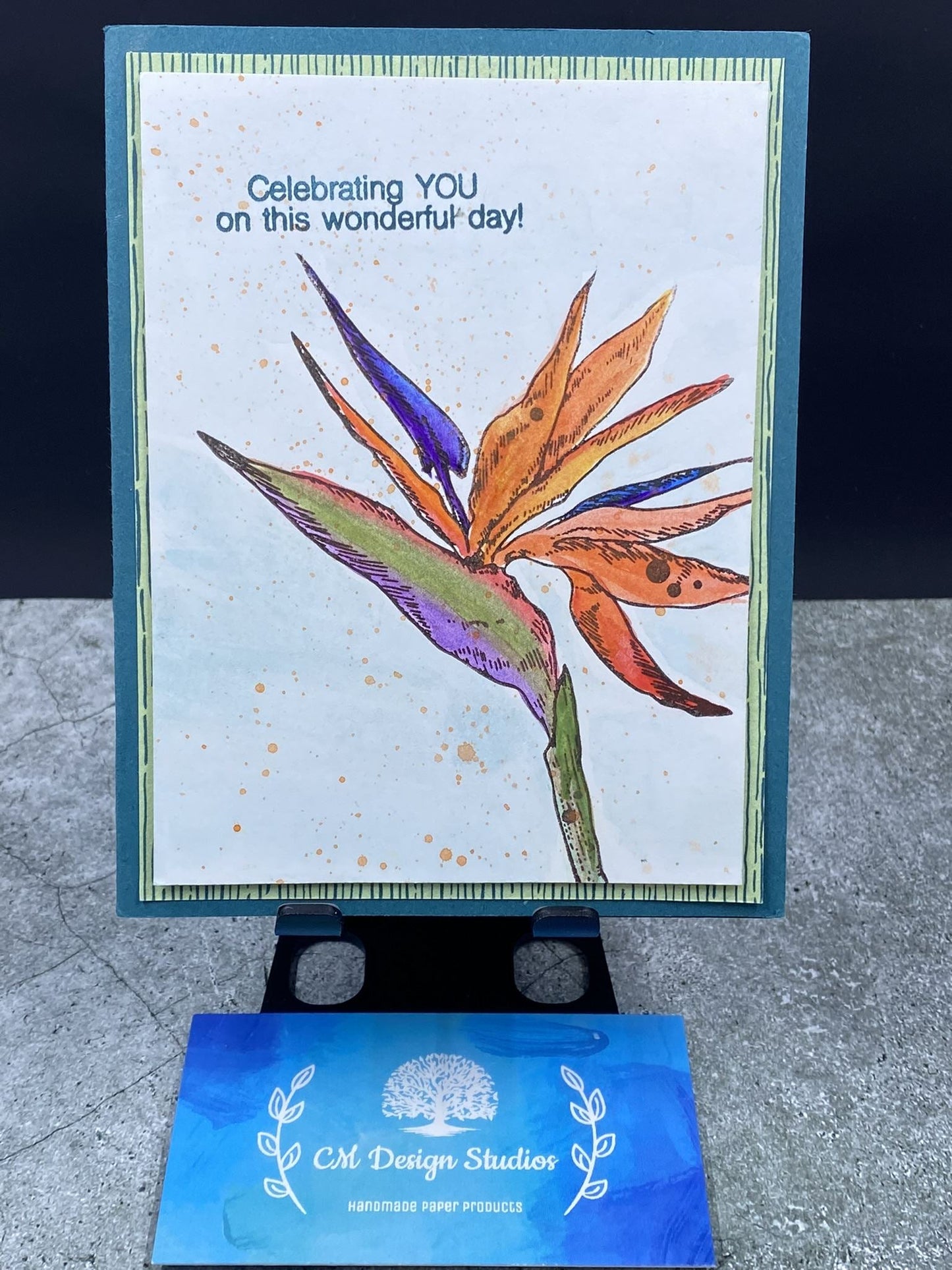 Bird of Paradise Birthday Card