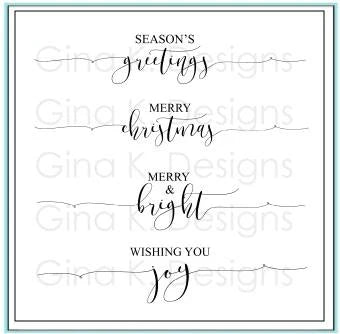 Scripty Holiday Mini Stamps