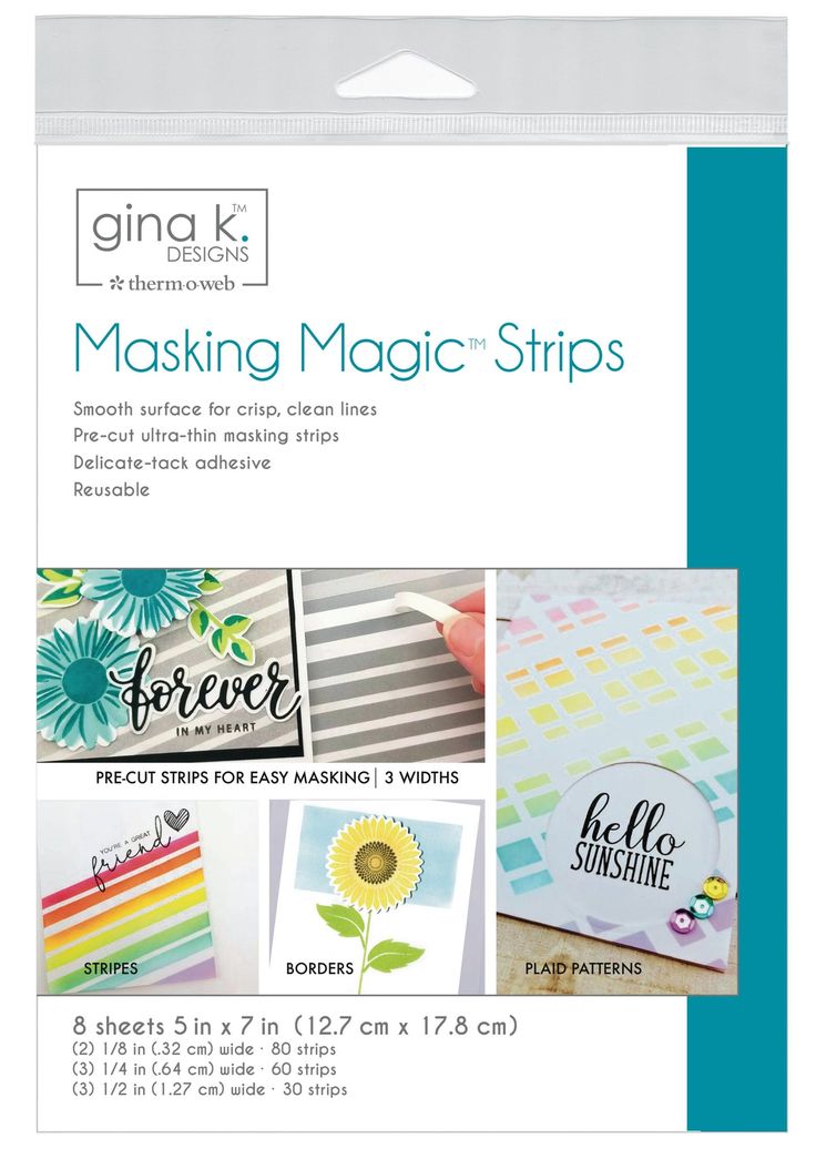 Masking Magic Strips (8 sheets) from Gina K Designs