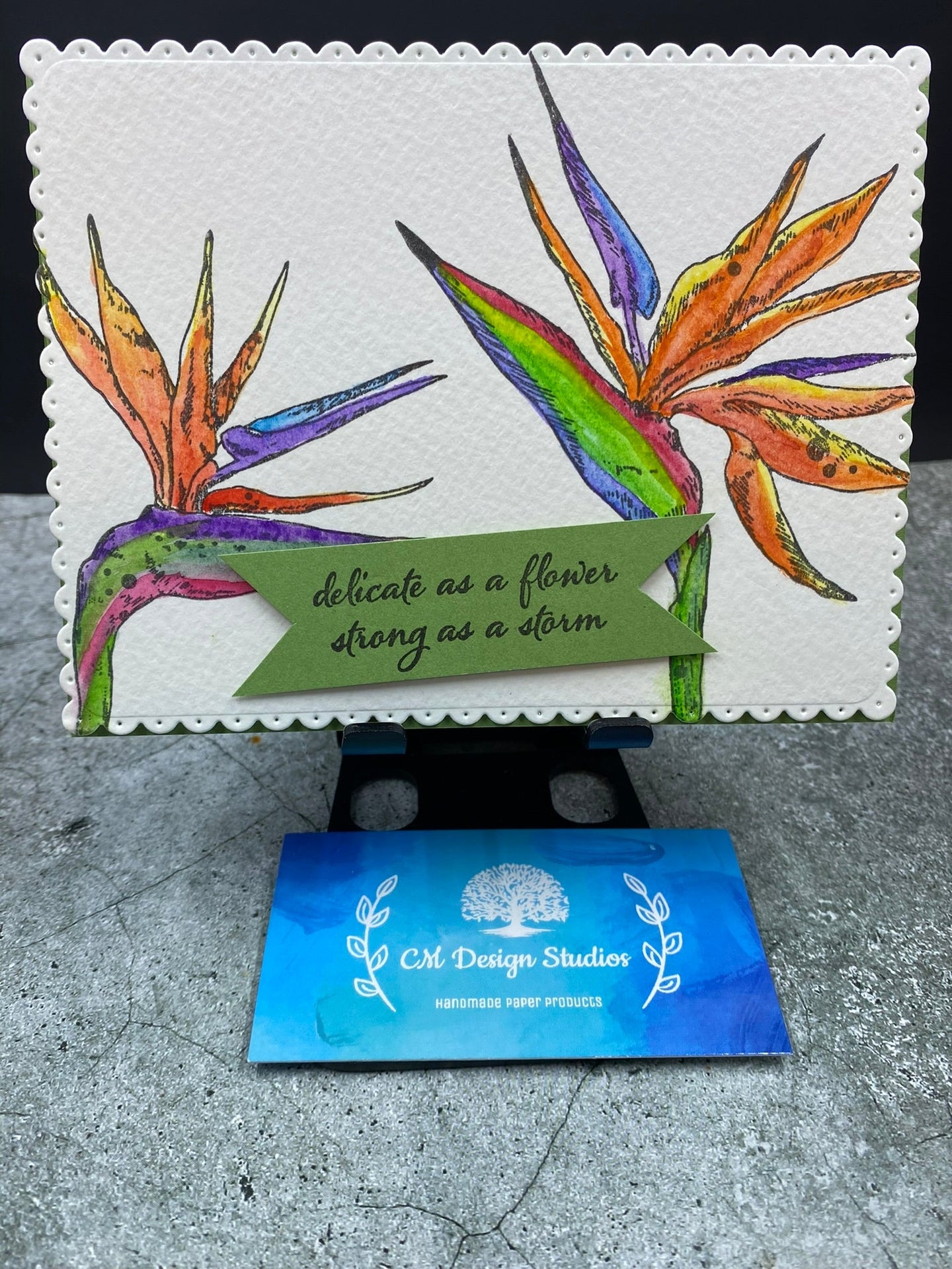 Bird of Paradise Encouragement Card