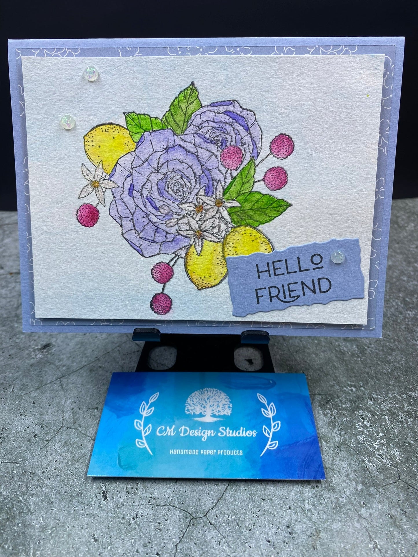Hello Friend Flower Card