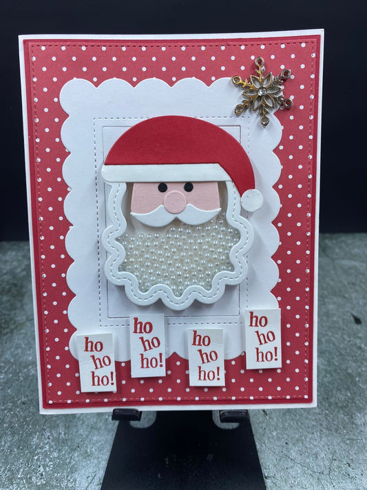 Ho Ho Ho Santa Claus Shaker Card - CM Design Studios