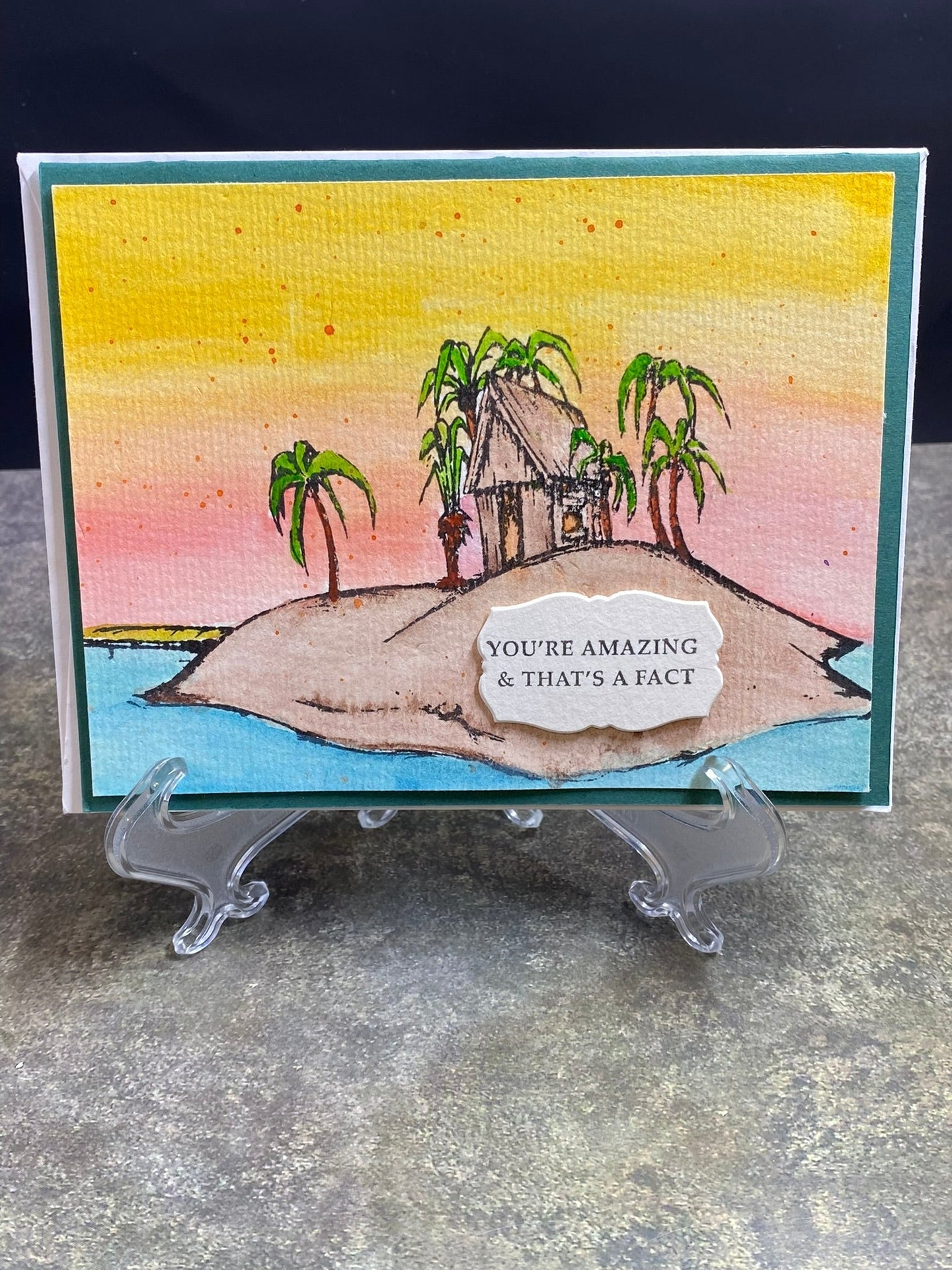 You're Amazing That's Fact With Island Theme