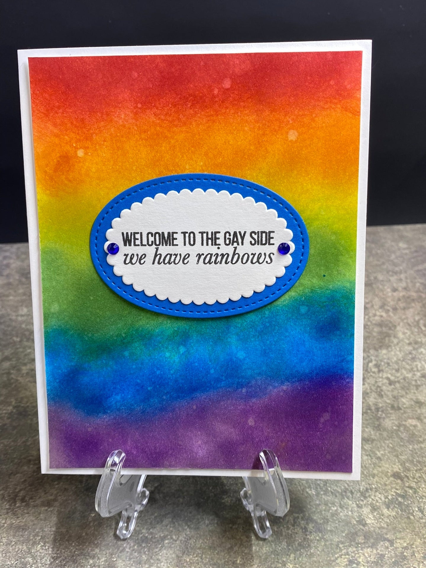 Welcome to the Gay Side........We Have Rainbows - CM Design Studios