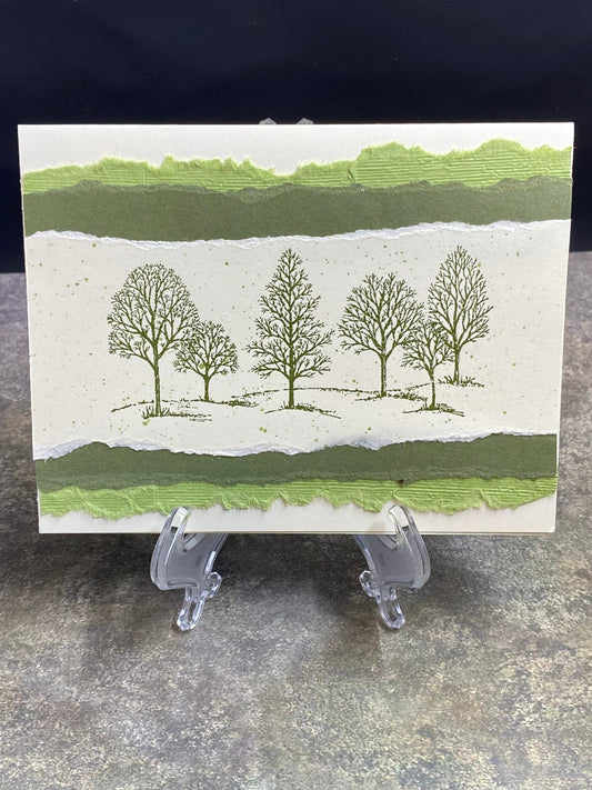 Tree Scene Blank Note Card