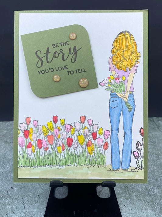 Be The Story You'd Love To Tell - Floral / Girlfriend Card - CM Design Studios