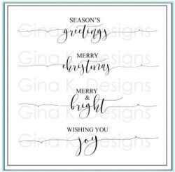 Scripty Holiday Mini Stamps