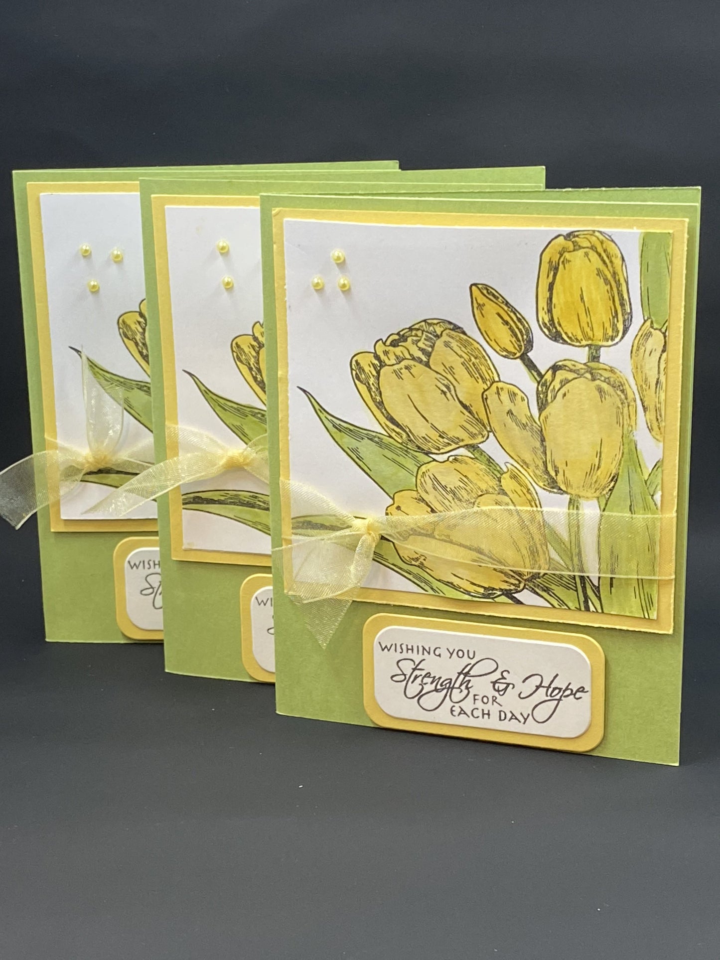 Wishing Strength & Hope for Each Day Tulip Card
