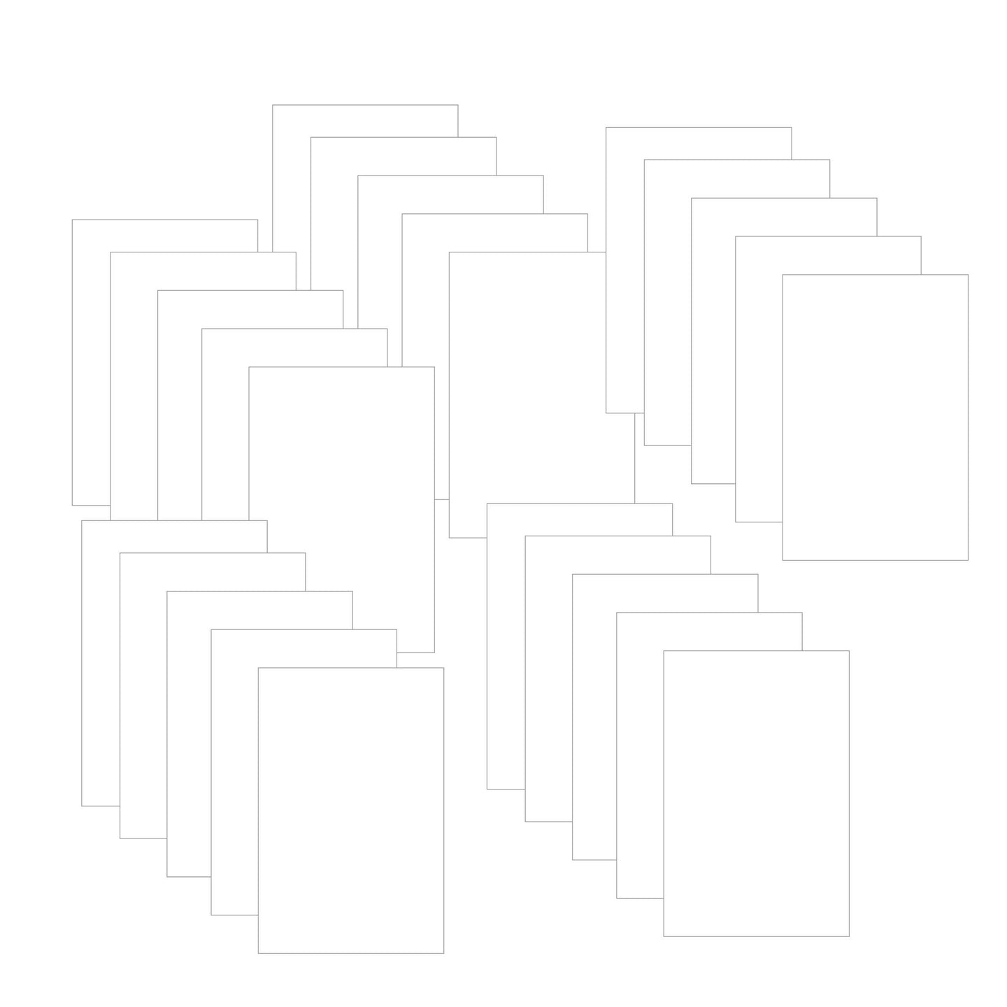 Card Stock Panels Layering Weight 8.5