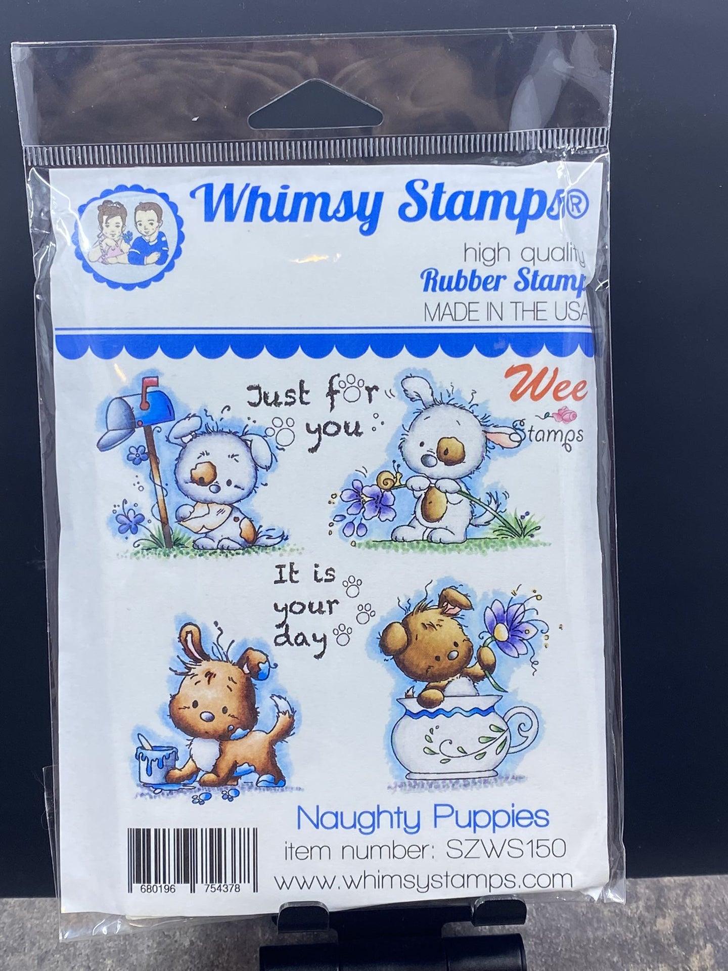Whimsy Stamps - Naughty Puppies Stamp Set