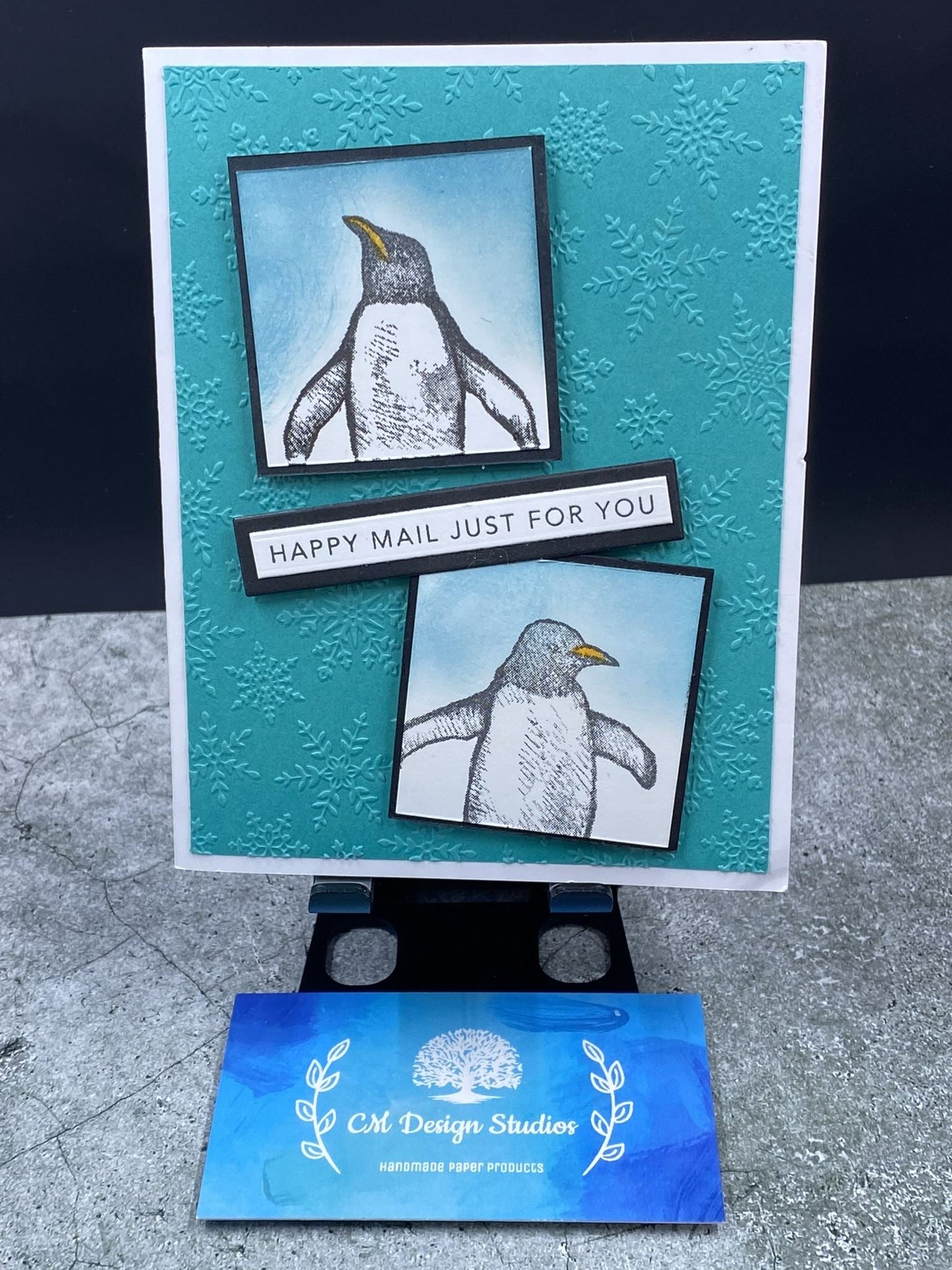 Happy Mail Penguin Card