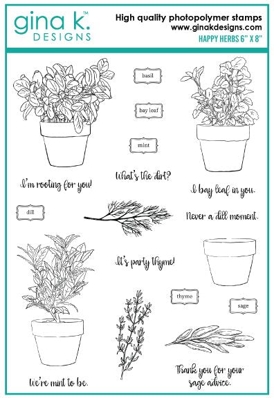 Happy Herbs Stamps
