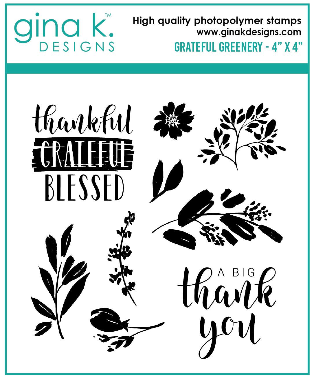 Grateful Greenery MINI Stamps