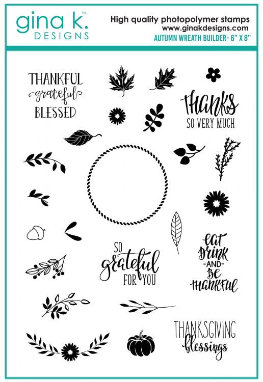 Autumn Wreath Builder Stamps