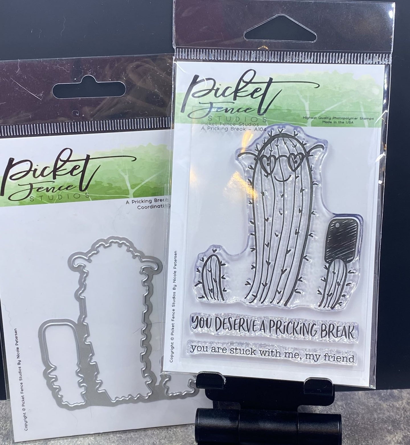Picket Fence Stamps - A Pricking Break Stamp Set & Die Set