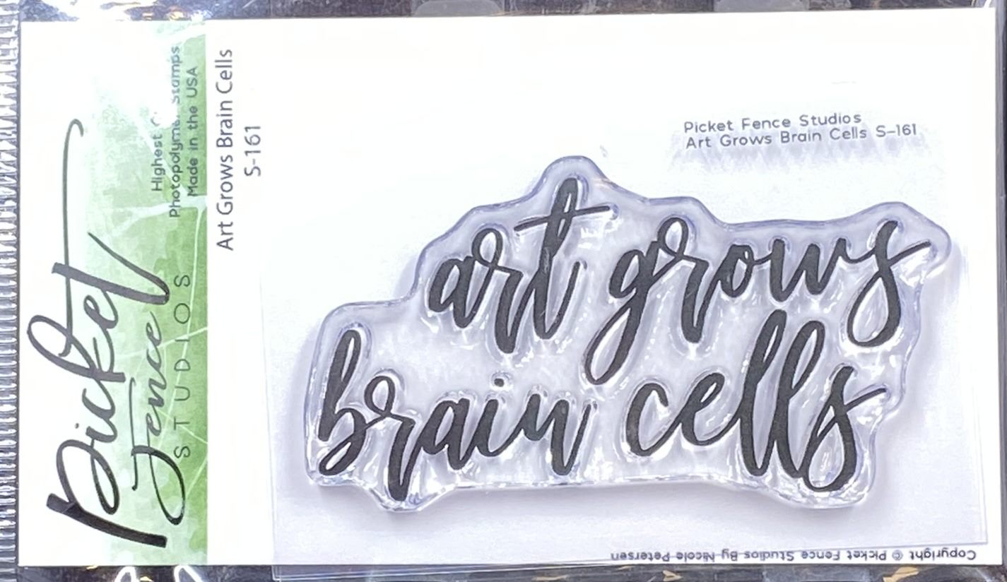 Picket Fence Stamps - Art Grows Brain Cells Stamp Set