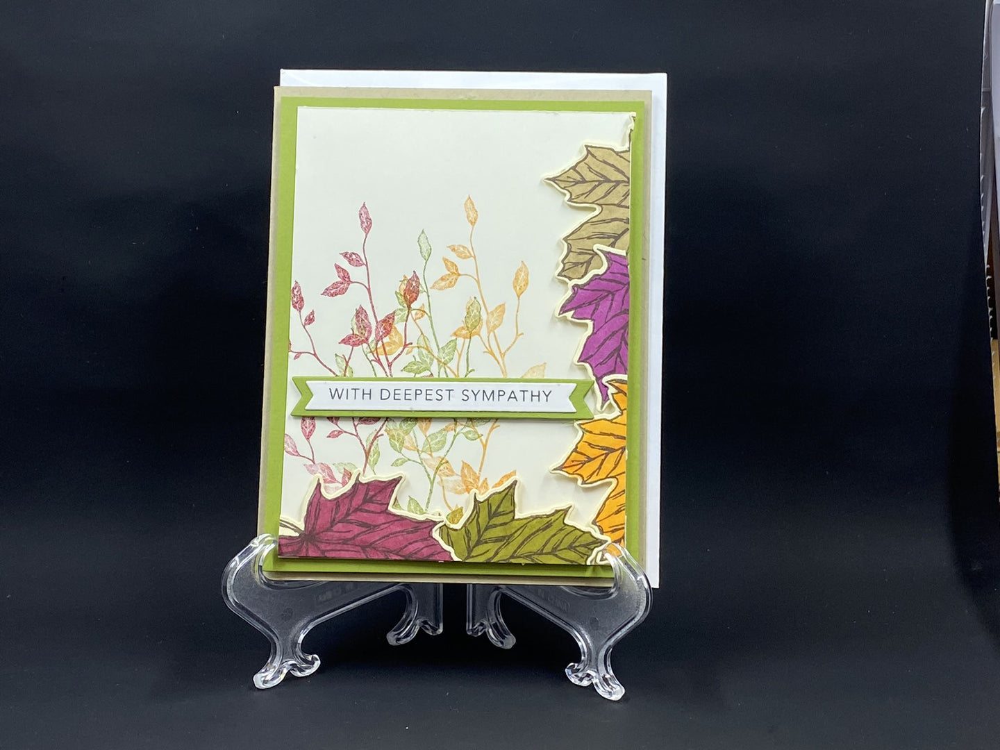 With Deepest Sympathy - Maple Leaves