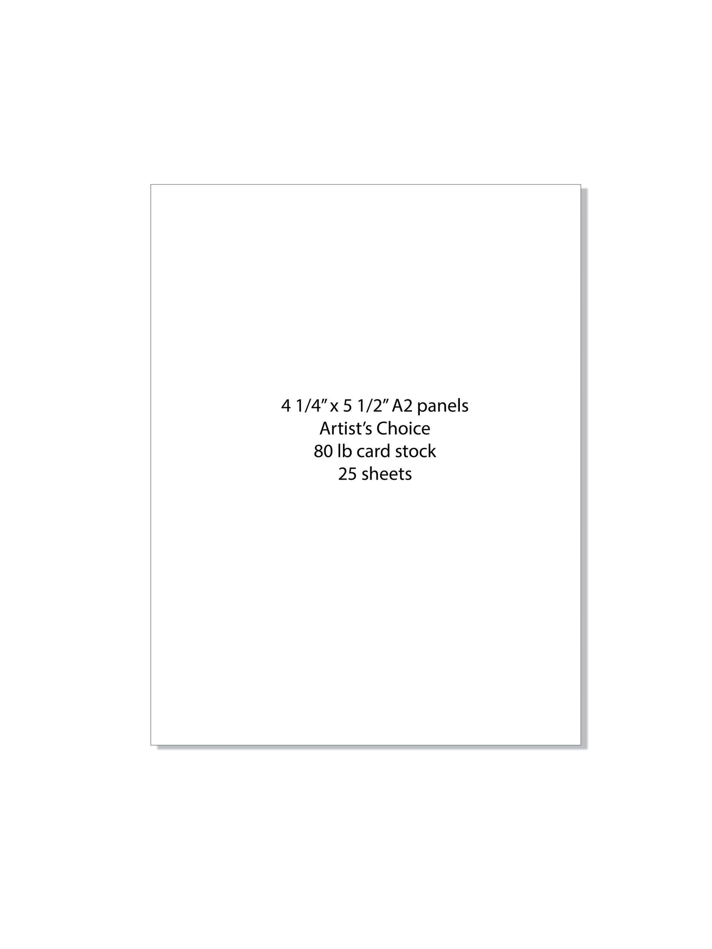 Card Stock Panels Layering Weight