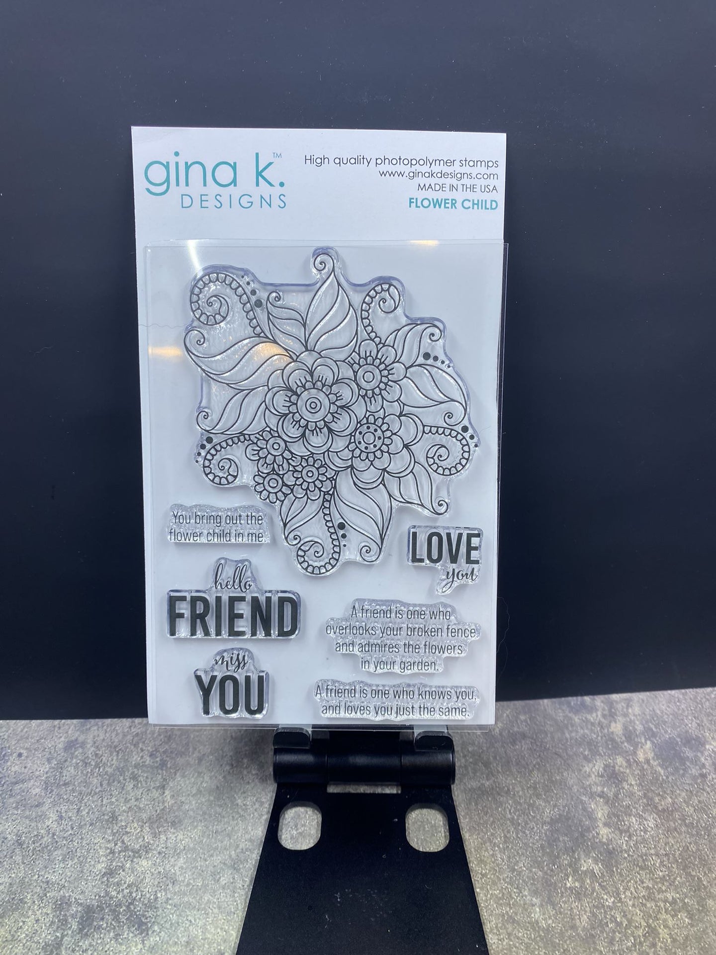 Gina K. Designs - Flower Child Stamp Set