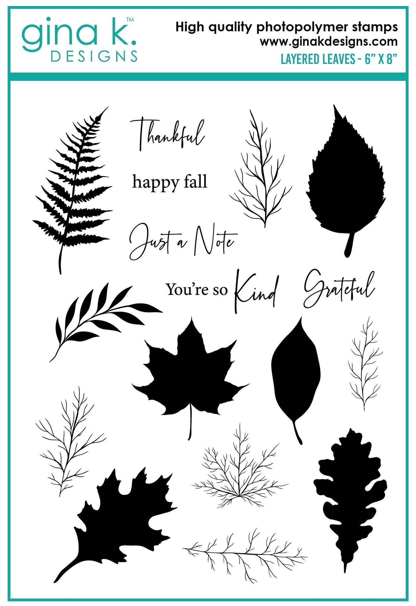 Layered Leaves Stamps