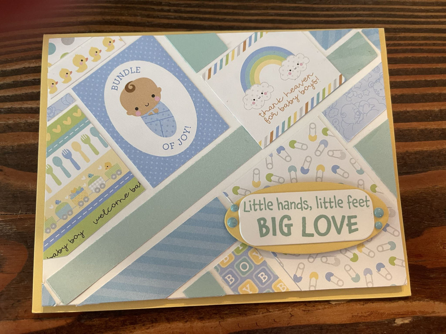 Little Hands, Little Feet Big Love - Multi Blue