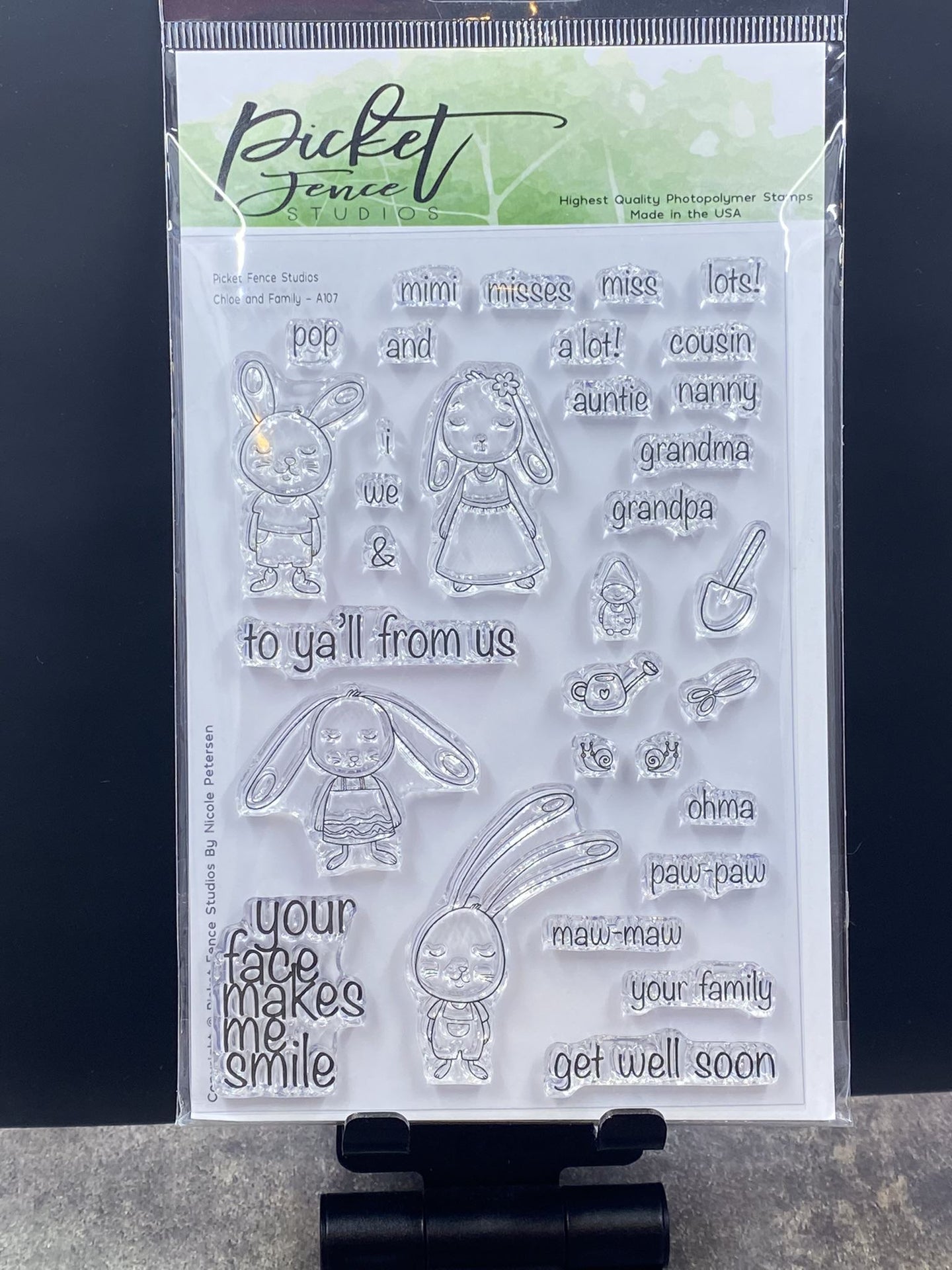 Picket Fence Stamps - Chloe and Family Stamp Set