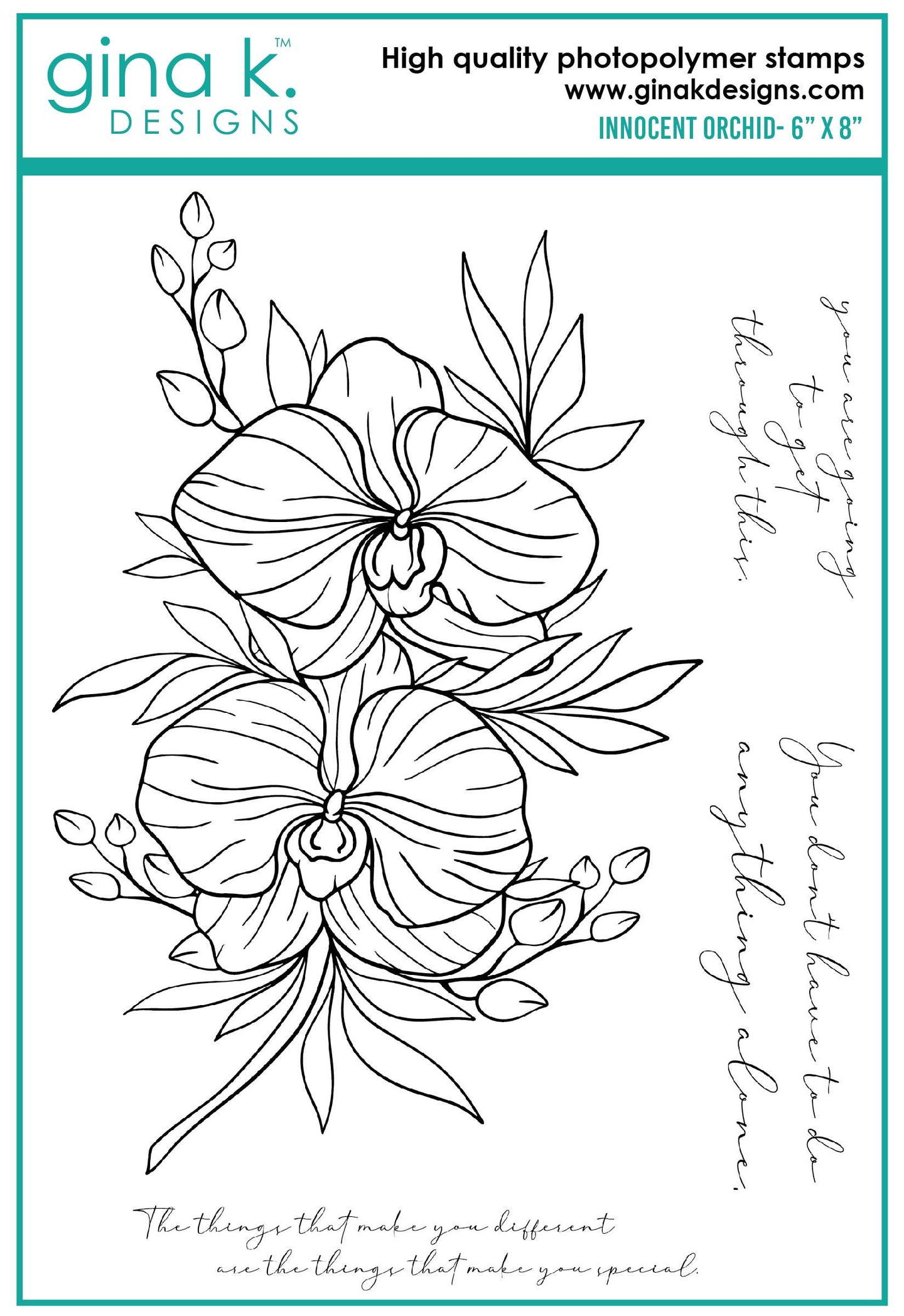 Innocent Orchid Stamps