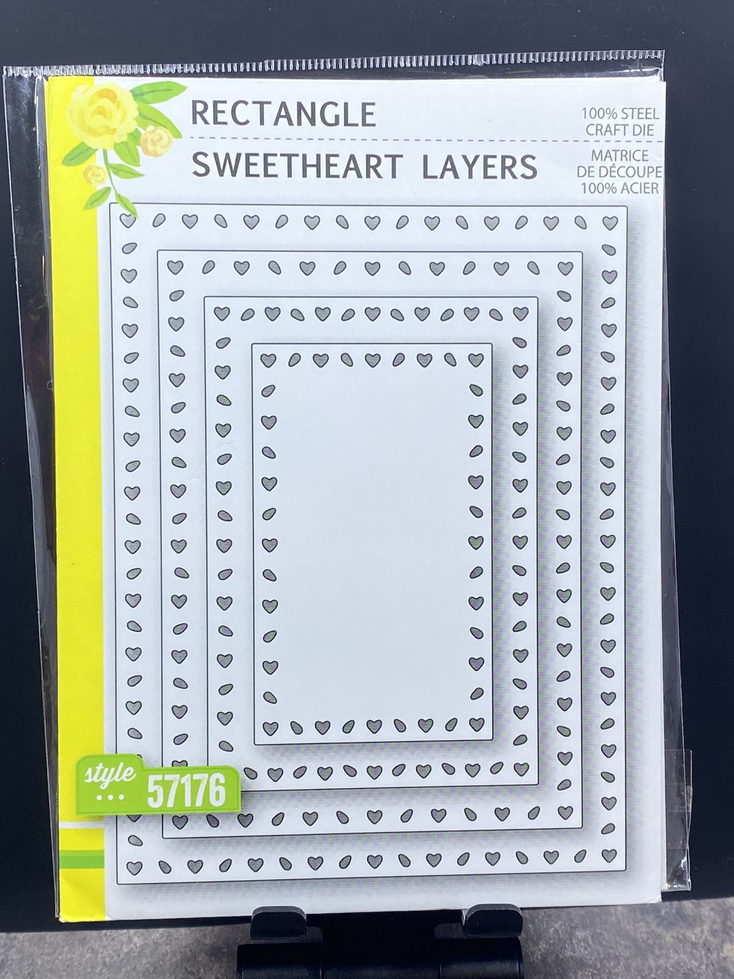 Birch Press Designs - Rectangle Sweetheart Layers included 4 Nesting Dies