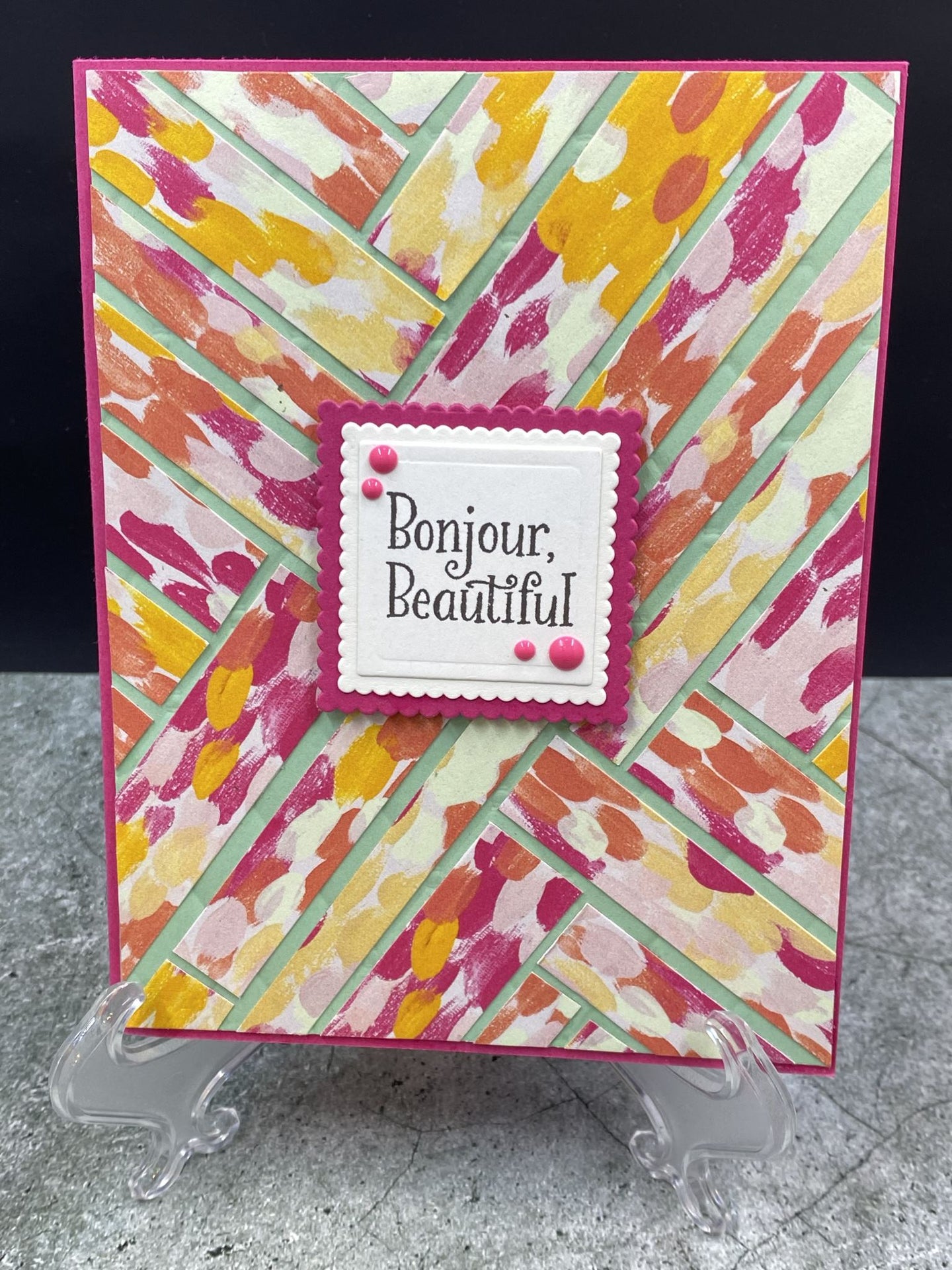 Pink Mosaic Friendship
