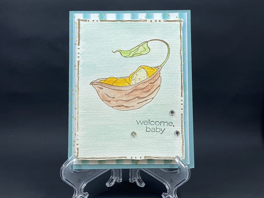 Welcome Baby - Baby in Walnut